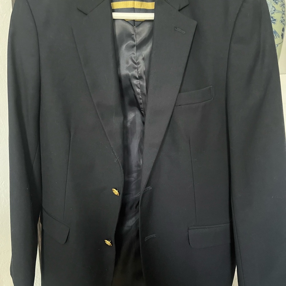 Nautica Black Sport Coat Modern Cut Blazer